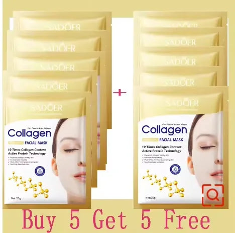 Korean Collagen Facial Sheet Mask – Firming & Hydrating