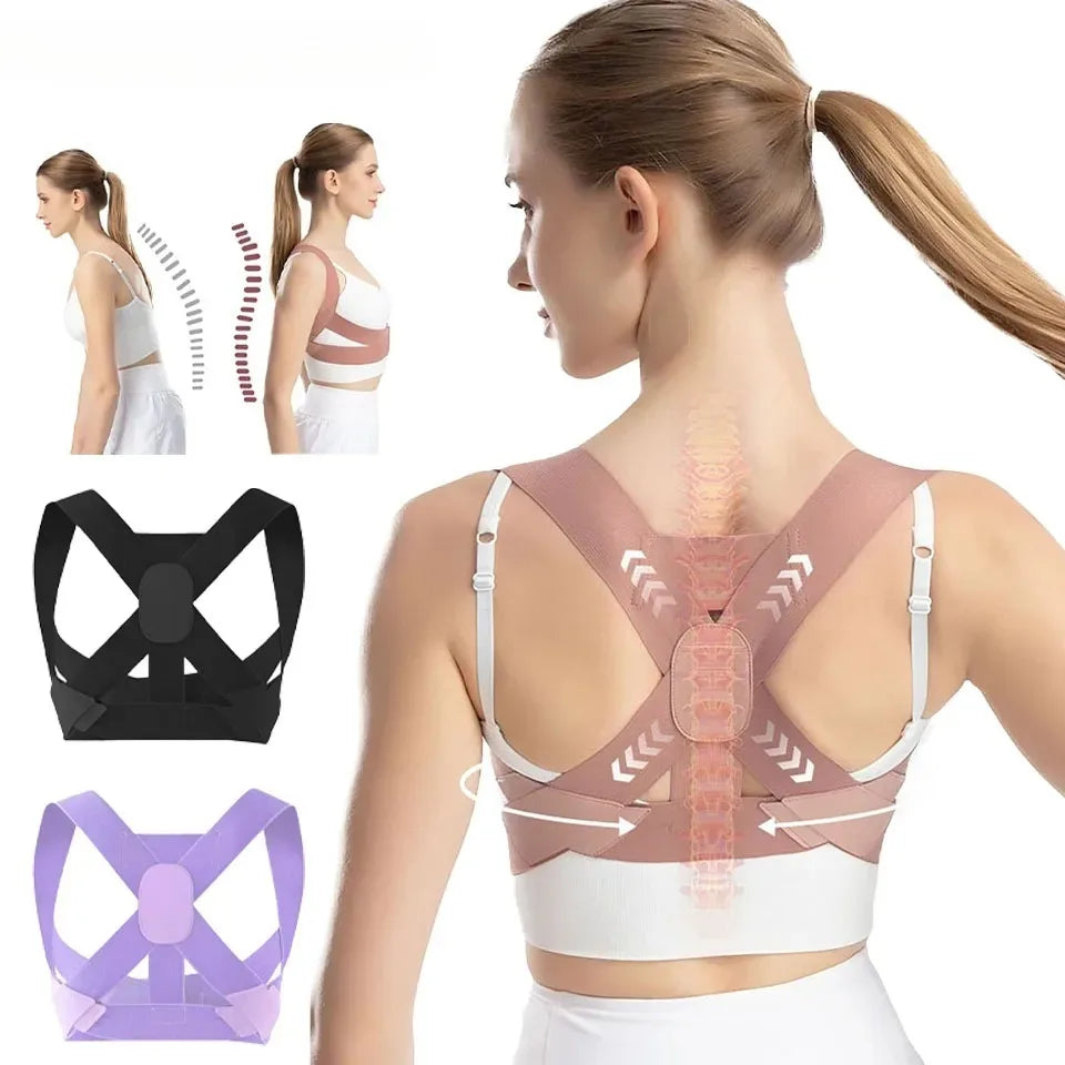 Adult Hunchback Corrector Invisible Back Straightening Stretching Straight Back Open Shoulder Lumbar Correction Belt Men Women
