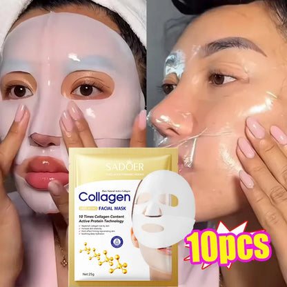 Korean Collagen Facial Sheet Mask – Firming & Hydrating