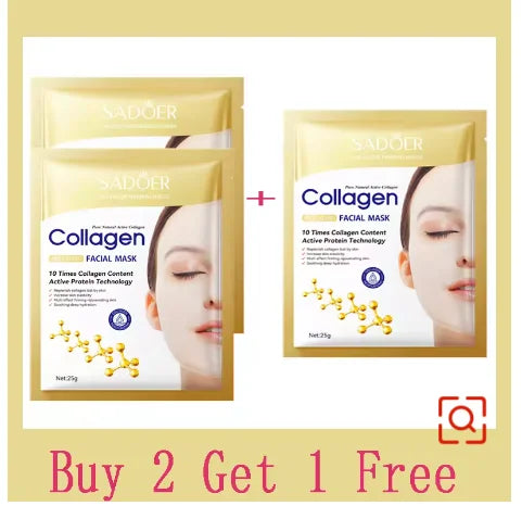 Korean Collagen Facial Sheet Mask – Firming & Hydrating