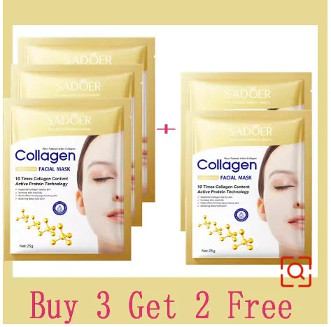 Korean Collagen Facial Sheet Mask – Firming & Hydrating